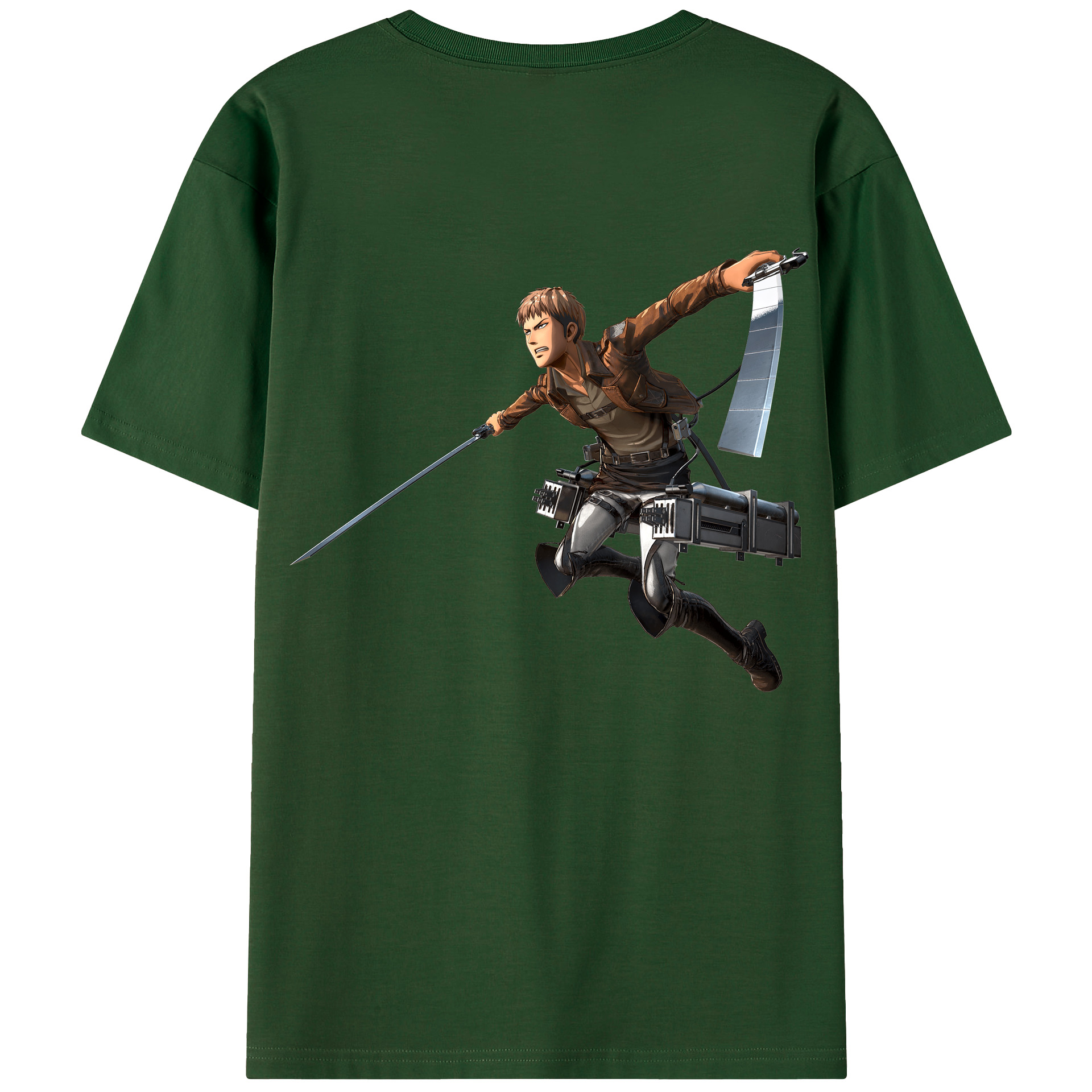 （画像用） 進撃の巨人 ジャン・キルシュタイン Attack on Titan Jean Kirstein 綿100％半袖Tシャツ（背面プリント）